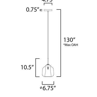 ET2 Deuce LED Pendant Satin Brass