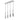 ET2 Torch LED 4-Light Linear Pendant Polished Chrome