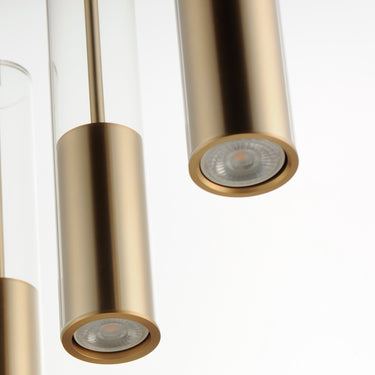 ET2 Torch LED 4-Light Linear Pendant Satin Brass
