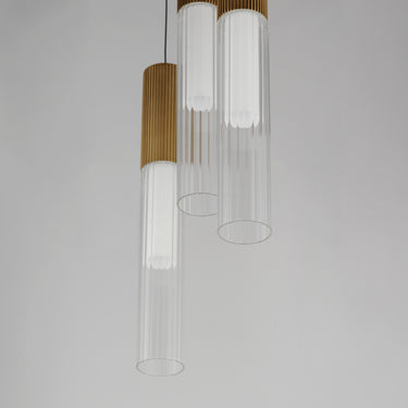 ET2 Reeds 3-Light LED Pendant Gold