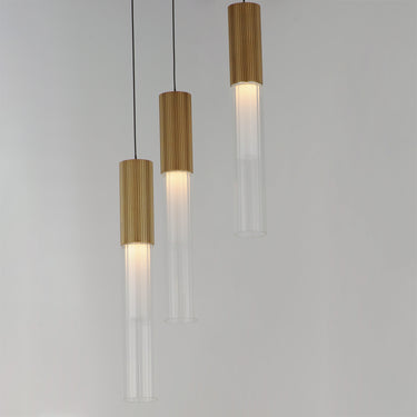 ET2 Reeds 3-Light LED Pendant Gold