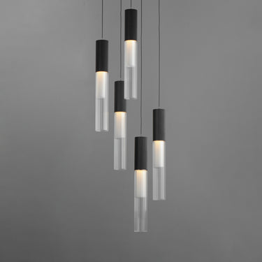 ET2 Reeds 5-Light LED Pendant Black