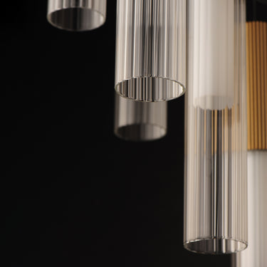 ET2 Reeds 5-Light LED Pendant Gold