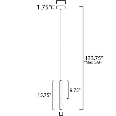 ET2 Diaphane LED Pendant Black