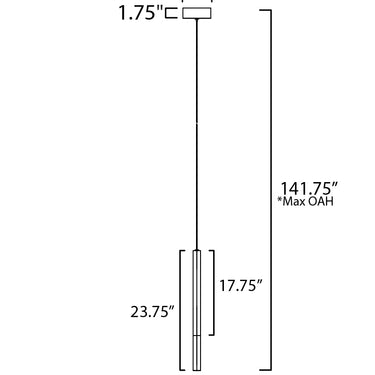 ET2 Diaphane LED Pendant Gold