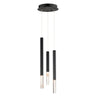 ET2 Diaphane LED 3-Light Pendant Black