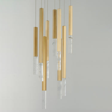 ET2 Diaphane LED 9-Light Pendant Gold