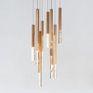 ET2 Diaphane LED 9-Light Pendant Gold