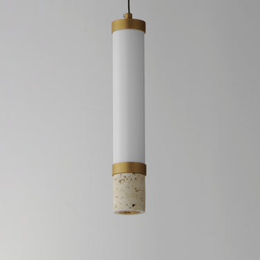 ET2 Travertine LED Pendant Travertine/Gold