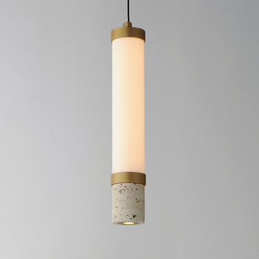 ET2 Travertine LED Pendant Travertine/Gold