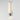 ET2 Cortex ribbed glass wall sconce, Polished Chrome, side angle view of the tube and backplate