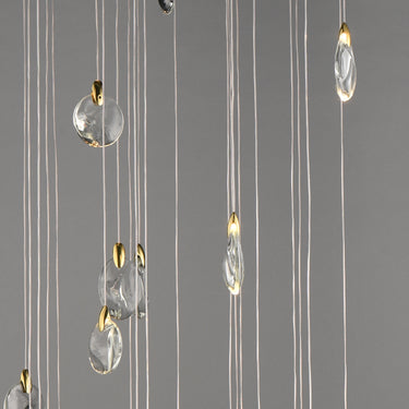 ET2 Pebble 30-Light LED Pendant Black/Polished Gold