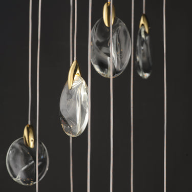 ET2 Pebble 30-Light LED Pendant Black/Polished Gold