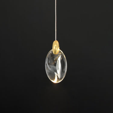 ET2 Pebble LED Pendant Black/Polished Gold