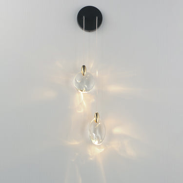 ET2 Pebble 2-Light Wall Sconce Black/Polished Gold
