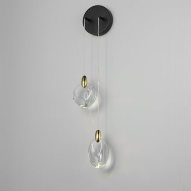 ET2 Pebble 2-Light Wall Sconce Black/Polished Gold