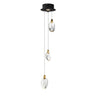 ET2 Pebble 3-Light LED Pendant Black/Polished Gold