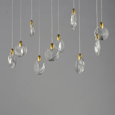 ET2 Pebble 10-Light LED Pendant Black/Polished Gold
