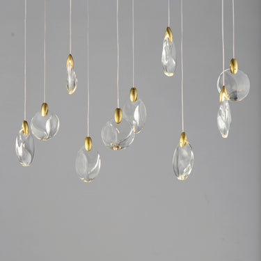 ET2 Pebble 10-Light LED Pendant Black/Polished Gold