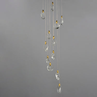 ET2 Pebble 12-Light LED Pendant Black/Polished Gold