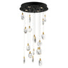 ET2 Pebble 18-Light LED Pendant Black/Polished Gold
