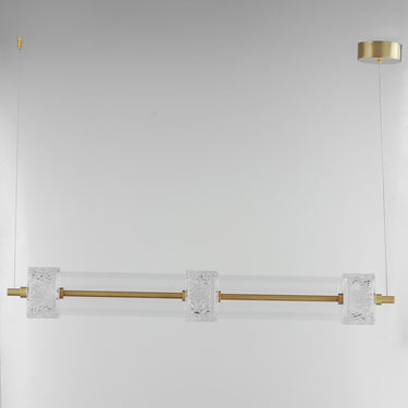 ET2 Elysian 3-Light LED Linear Pendant Natural Aged Brass