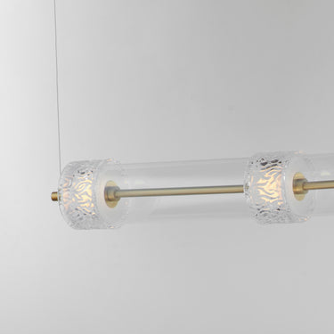 ET2 Elysian 4-Light LED Linear Pendant Natural Aged Brass