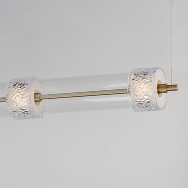 ET2 Elysian 4-Light LED Linear Pendant Natural Aged Brass