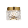 ET2 Elysian LED Flush Mount Natural Aged Brass