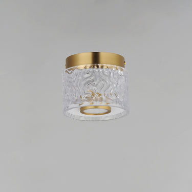 ET2 Elysian LED Flush Mount Natural Aged Brass