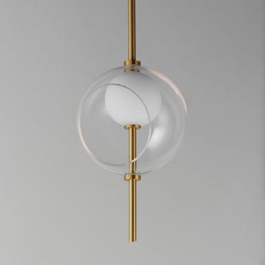 ET2 Martini 8" LED Pendant Natural Aged Brass