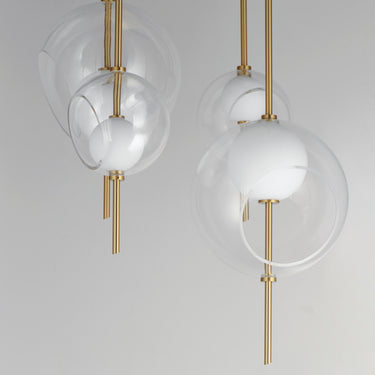 ET2 Martini 4-Light LED Pendant Natural Aged Brass