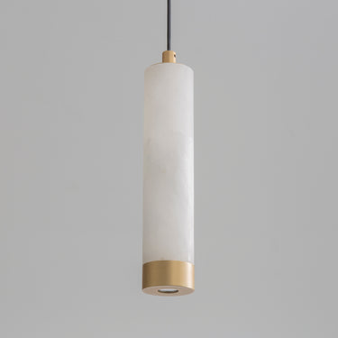 ET2 Aragon 9" LED Pendant White Alabaster/Gold