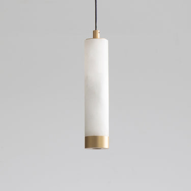 ET2 Aragon 9" LED Pendant White Alabaster/Gold