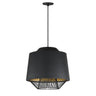 ET2 Phoenix 18.5" LED Pendant Black/Gold