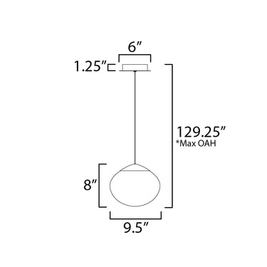 ET2 Nimbus LED Pendant Black