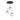 ET2 Nimbus multi-light cloud pendant, 3-Light Black, front view