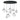ET2 Nimbus multi-light cloud pendant, 10-Light Black, front view