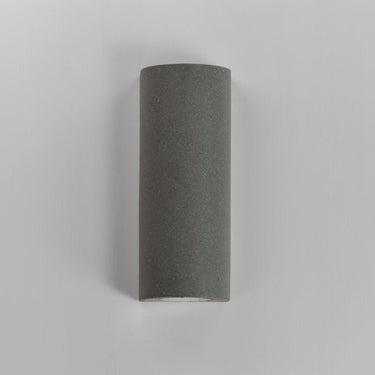 ET2 Pilar 2-Light LED Outdoor Wall Sconce Cylinder Greystone