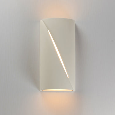 ET2 Puff 12" LED Outdoor Wall Sconce Chaulk White