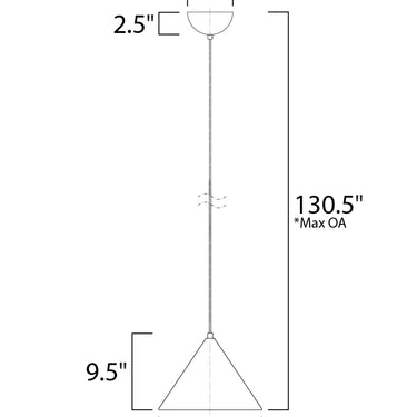 ET2 Abyss LED Pendant Black