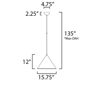 ET2 Abyss LED Pendant Black