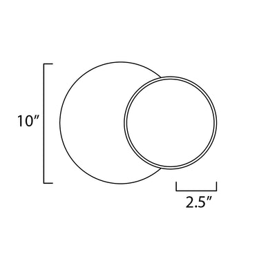 ET2 Revolver LED Flush Mount/Wall Sconce Matte White