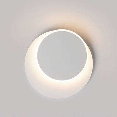 ET2 Revolver rotating halo wall sconce, Matte White, alternate view