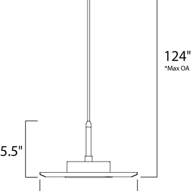 ET2 Hagen LED Pendant Polished Chrome
