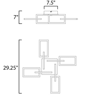 ET2 Link LED Flush Mount Satin Nickel