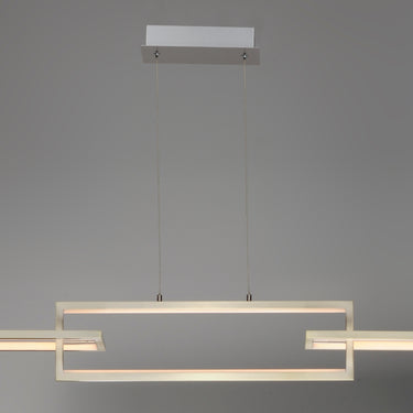 ET2 Link 3-Light LED Linear Pendant Satin Nickel