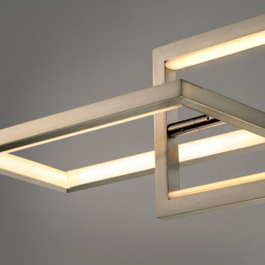 ET2 Link 3-Light LED Linear Pendant Satin Nickel