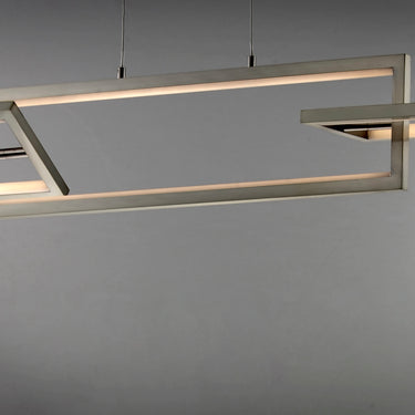 ET2 Link 3-Light LED Linear Pendant Satin Nickel