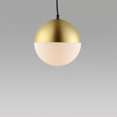 ET2 Half Moon Medium LED Pendant Metallic Gold